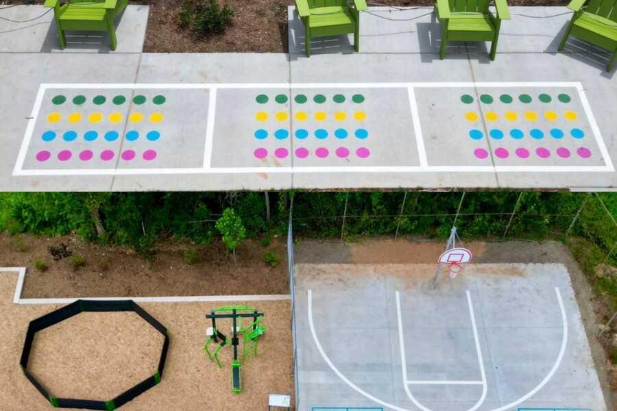 Activity & Play Court completed by Pristine Pro Painting